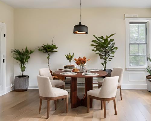 Kitchendiningroomchairssetof4modernlinenfabricupholstereddiningchairswithwoodlegsfarmhousearmlesskitchenchairs18wideaccentsidechairsfordiningroomlivingroombeige Urban Country Home Decor Kitchen dining room chairs set of 4 modern linen fabric upholstered dining chairs with wood legs farmhouse armless kitchen chairs 18 wide accent side chairs for dining room living room beige urban country home decor