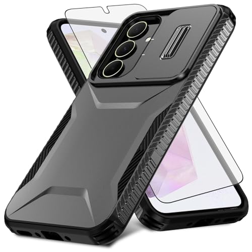 Coque Samsung Galaxy A35 5G Asuwish avec protection écran et cache caméra coulissant