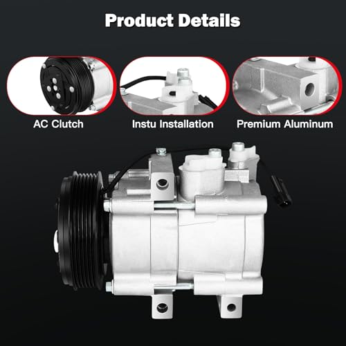 Image of cciyu AC Compressor for Car for Ford Mustang Econoline Van Wagon 4.6L 5.4L