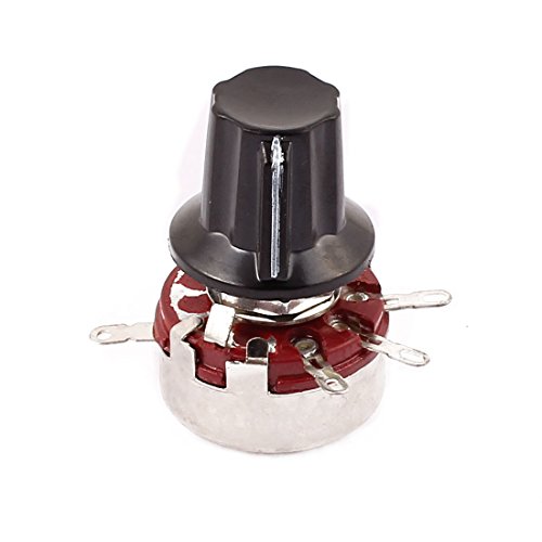 Aexit WTH118 Rotary Control electrical Carbon Film Potentiometer 470K Ohm Adjustable Resistance w Cap