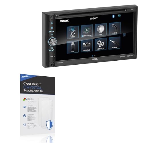 BoxWave Screen Protector Compatible With Soundstorm DD695B - ClearTouch Crystal ToughShield 9H (2-Pack), Clear 9H Tough Flexible Film Screen Protector