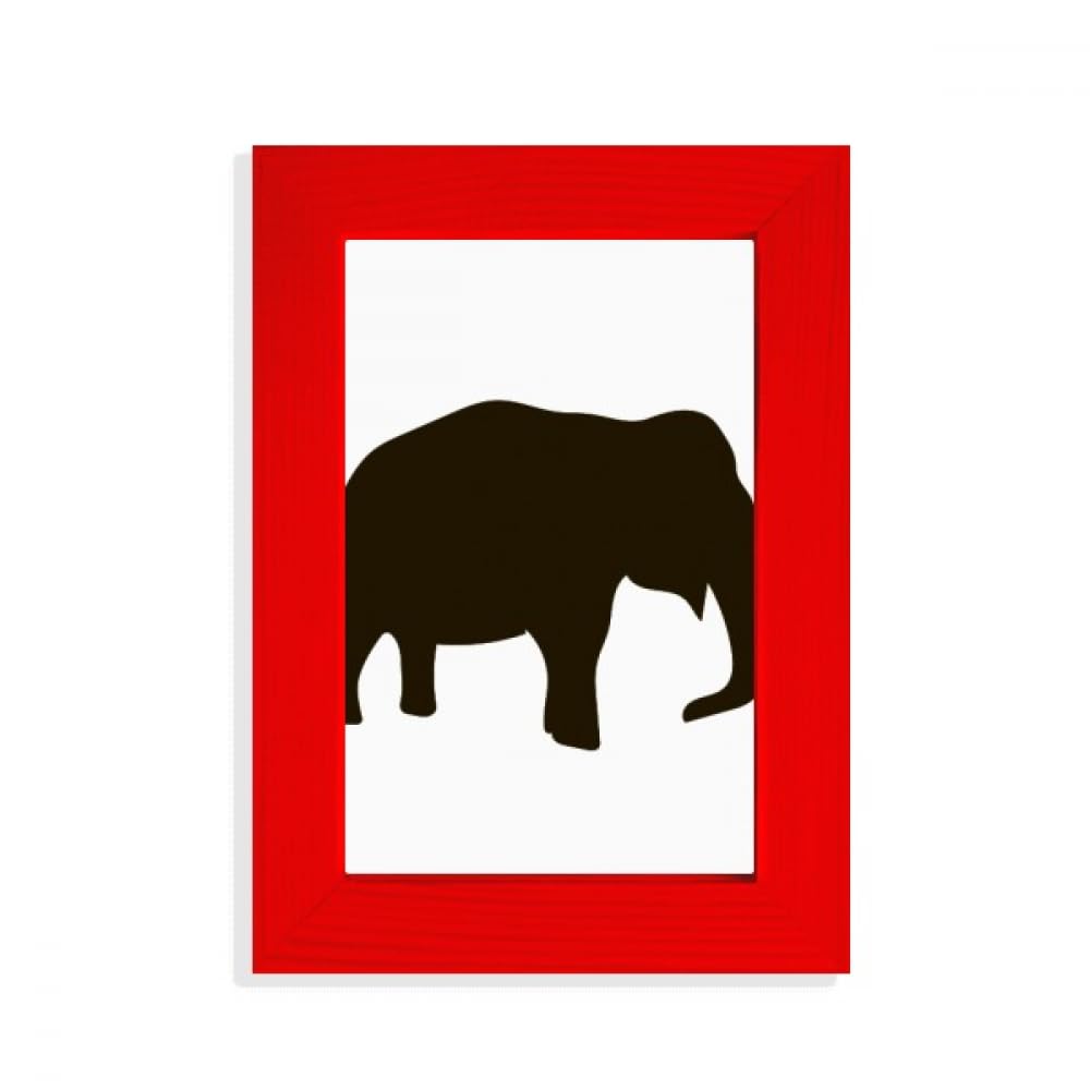 Cadre photo éléphant noir mignon en résine pour décoration de chambre enfant