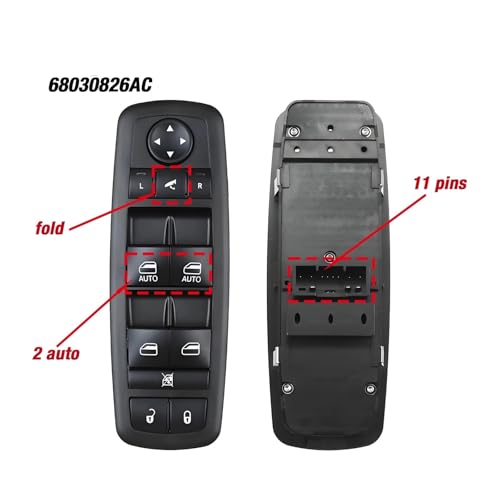 Bouton commande commutateur de fenêtre électrique Dodge Durango 2011 2013 | 68030826AC