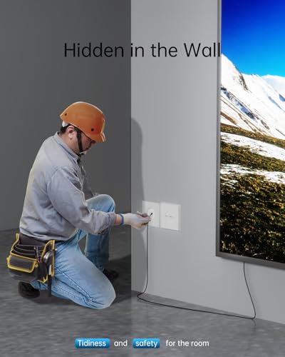 Image of Fiber Optic HDMI Cable (HDMI 2.0, 18Gbps), Long HDMI Cable in Wall 150 ft, Ultra High Speed 4K 60Hz 444 with Micro and Standard HDMI Connector, HD,HDR10,ARC,3D,Slim for Laptop,PS4, Projector