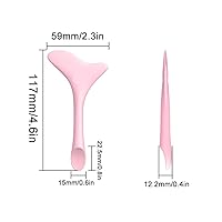 Vista 2 de 4 plantillas todo en uno para delineador de ojos, puntas de alas, sombra de ojos y delineador de ojos, bloc de plantillas de silicona para sombra