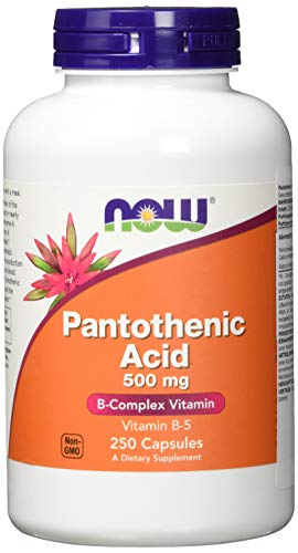 Preisvergleich Produktbild Pantothenic Acid, 500 mg, 250 Capsules - Now Foods - Qty 1