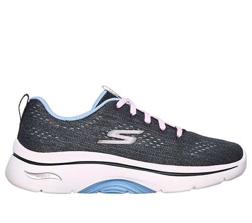 Skechers Go Walk Arch Fit 2.0 Vivid Sunset  Tenis para Mujer, Black, 40 EU
