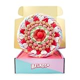 BELROS Tarta Golosinas Grande Estilo Alegría con Efecto Ramo. Idea para Cumpleaños y Celebraciones. Ideal para Regalos. Combinación Chuches Dulces y Ácidas. Ocasión Especial Mama y Papá