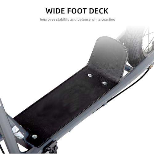 Image of JOYSTAR Kick Scooter for Kids with 12 Inch Front and Rear Wheel, Rear V-Brake and Adjustable Handlebar, Youth Scooter for Indoor & Outdoor, Green