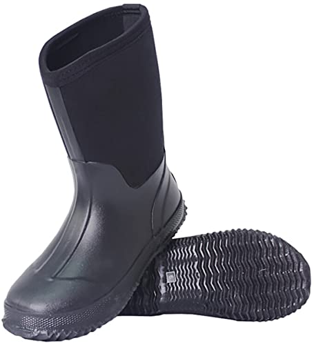 TENGTA Men's Waterproof Fishing Hunting Boots Durable Insulated Rubber Neoprene Rain Boots Womens Winter Snow Work Shoes2