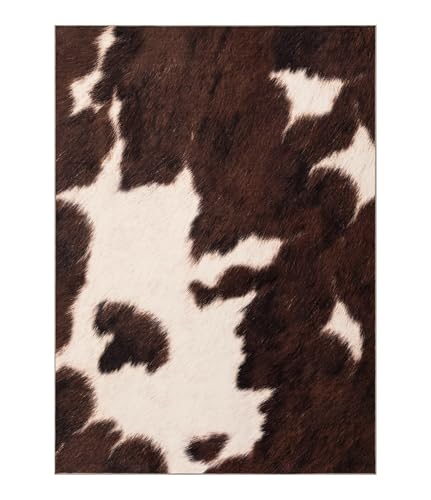 Tapete decorativo 5x7 Brown estilo vaca miniatura 1