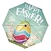 Regenschirm Happy Easter Bunny Ei Hase 3 Falten Auto Öffnen Schließen Anti-UV Winddicht Leicht