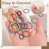 uxcell 20pcs Split Keychain Rings, 15mm Round Flat Keyrings Stainless Steel Open Key Chain Ring Dog Tag Rings for DIY Keychain Craft Lanyard, 1.5mm Thick, Gold #4
