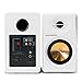 P Prosonic Active Bluetooth Bookshelf Speaker Studio Monitor Home Theater, Optical Input, Coaxial Input, 2 x RCA Aux Input, 30 Watts x 2 (White)