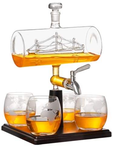 PONPUR Whiskey Globe Decanter