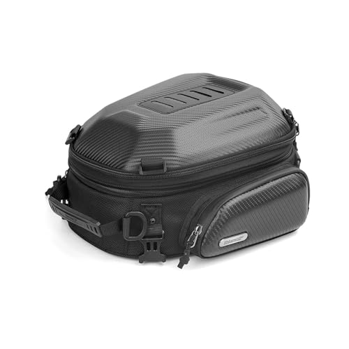 Sacoche moto siège arrière coque rigide finition carbone étanche de qualité
