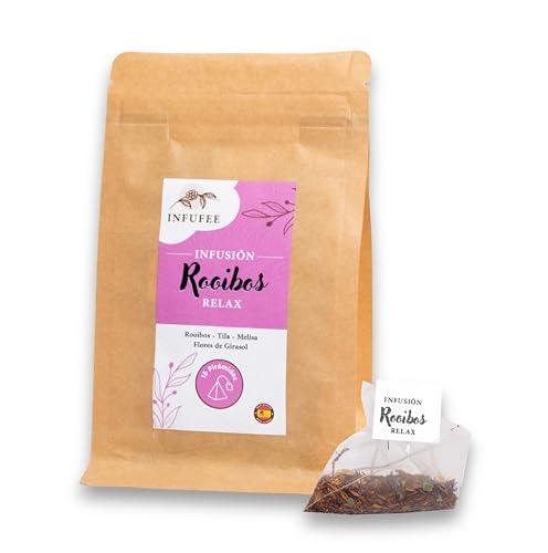 Rooibos Relax con Tila, Melisa y Flores de Girasol - Infusión relajante para dormir bien -...