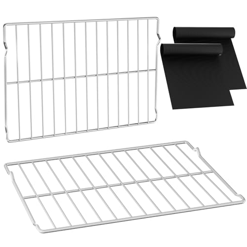 Upgraded W10256908 Range Oven Rack Replacement For Whirlpool Stove Part 23.77 x 15.61 IN Gas Range Oven Shelf WPW10256908 W10179196 W10138079 304 Stainless Steel Stove Oven Bake Rack Wire Oven Rack