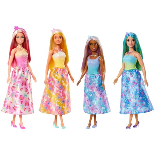 Barbie Fantasie-Puppe für Mädchen, Traumkleid für Mädchen ab 3 Jahren