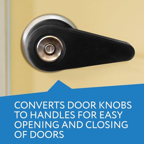 image for Impresa Door Knob Extension 2-Pack - Soft Black Rubber Compatible Only