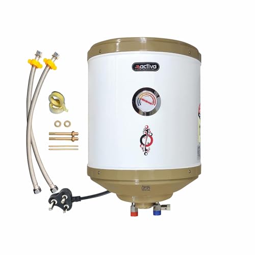 ACTIVA Amazon 25L Storage Water Heater | 2000W ISI Copper Element | ABS Body | Anti-Rust Tank | Auto Cut-Off | BEE 5 Star Rated | Energy Efficient | 5