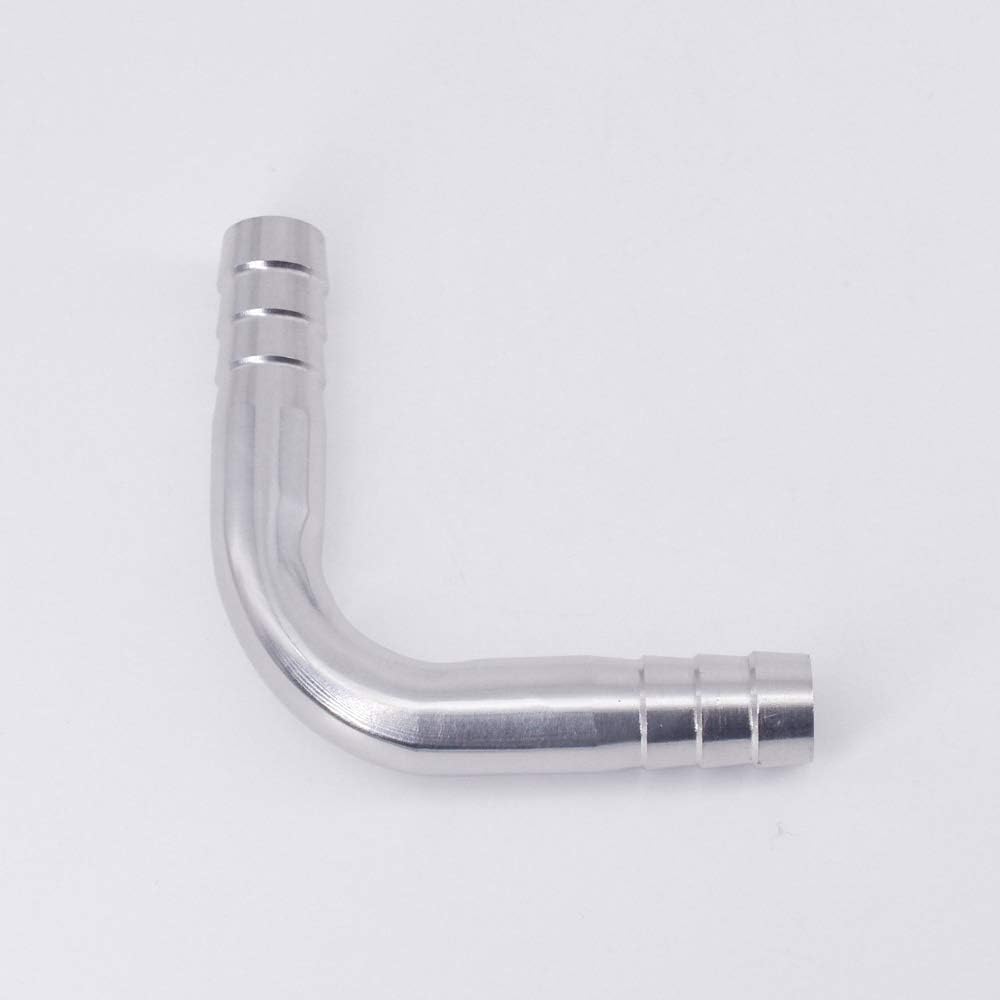 Tool Part For 12.7/16/19/25/32/38/45/51/57/63/76/89mm Hose Barb 90 Degree Elbow SUS 304/316 Stainless Sanitary Fitting - (Color: SUS304 / Thread Specification: 38mm)