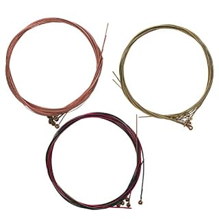 FARUTA Lot de 3 cordes de guitare en laiton pour guitare folk acoustique, guitare classique, basse, ukulélé, instruments… - Les Beatles, Paul McCartney, John Lennon, RIngo Starr, George Harrison