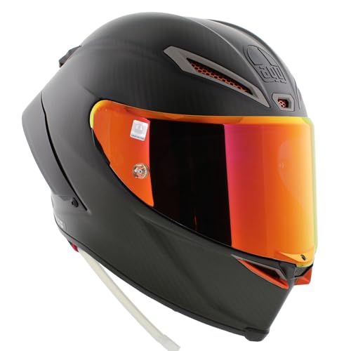 Casco moto AGV Casco Pista GP RR Electrum Mono Opaco Nero Carbonio Rosso (2206)