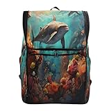 LINNIKEEEE Dragones Chinos De Acuarela Mochila para Estudiantes Mochila de Gran Capacidad para Jóvenes Niñas y Niños