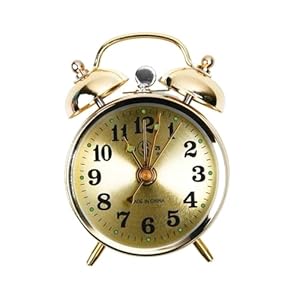 Gbevaueio Goldener Mechanischer Haushaltswecker