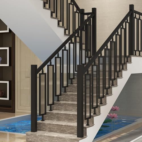 Balaustres de escalera estables con kit de instalación anticaídas 6