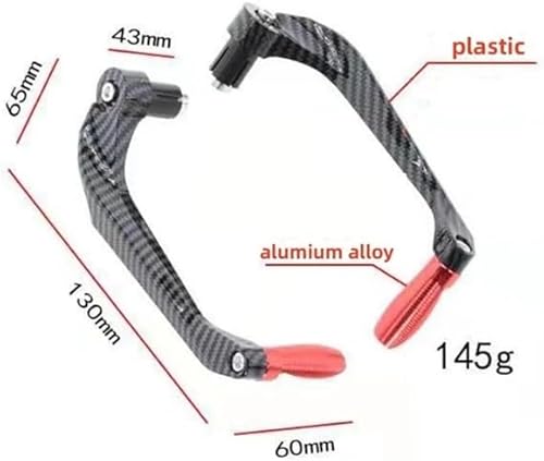 Miniatura 7 de Guardamanos de motocicleta, Manillar de la motocicleta Freno Palancas de Embrague Protector de Guardia para D&ucati Monster 821 para S&uzuki Gsxs