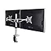Fleximounts M13 Aluminium Monitorhalter Tischhalterung Standfuß mit 2 Armen für 2 Monitore 10"-27"(25-68cm) LCD LED TV Bildschirme Flachbildschirm, Belastbarkeit:8 kg/pro Monitor