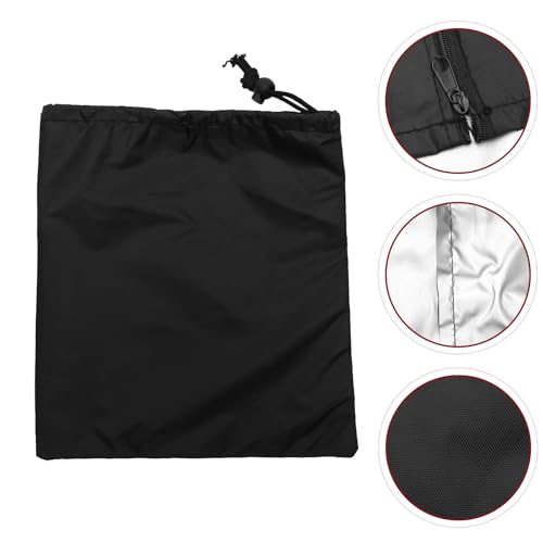 Funda jaula pájaros tela Oxford negra plegable lavable y resistente 8