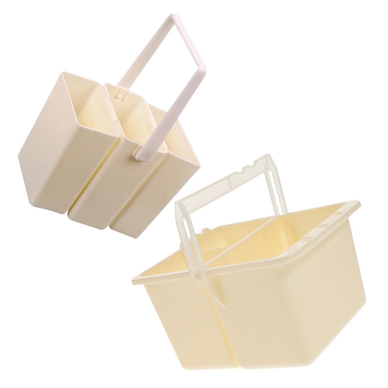 LALAFINA Brush 2pcs Brush Cleaner Bucket for Artists Compact Lightweight Design