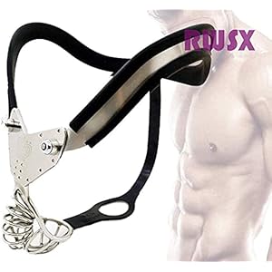 GYLONG  Onthouding Kuisheidsgordel   Bondage Panty Roestvrijstalen Kuisheidsgordel Voor Mannen Cbt Cock Cage Adult Metal Sex Products (Kleur, Zwart, Maat, 90Cm-100Cm), Zwart, 10