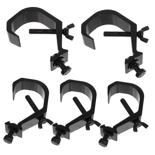 Supports de lampe truss métalliques - Lot de 5 fixations robustes pour éclairage de scène