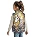 Renewold Warm Thick Girls Fleece Vest Outerwear Floral Horse Fashion Kids Toddlers Teens Sleeveless Zipper Coats with Pockets Winter Spring Fall Jacket Picnic Playing Dance Fleece Vest 7-8 Years