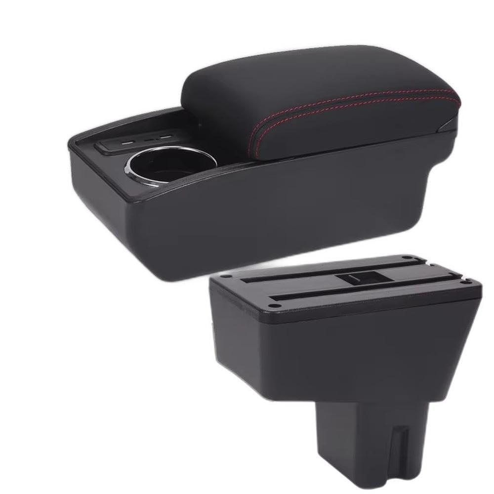 Fsozdbbpl B1 Black Red 6Usb For Citroen C3 C4 2025 Car Armrest Box Center Console Storage Box Interior Parts