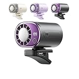 LONNIY 2026 New Car Clip on Air Conditioner Fan with LED Display,Mini Cooling System for Auto Vehicle,Hands-Free Clip on Air Conditioner Fan for Car,360° Rotation Adjustable,199 Speeds (Black)