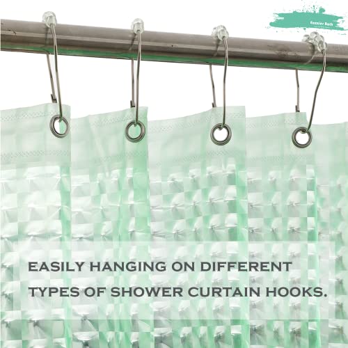 Eazzier Bath EZEVA Green 3D Crystal Plastic Shower Curtain Liner thumb #2