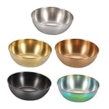 Bol à trempette : adoption d'un matériau en acier inoxydable de , robuste et pour une utilisation à long terme, plats à sauce à trempette