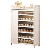 Zapatero plegable que ahorra espacio, no requiere montaje, con cubierta de 7 niveles multinivel para entrada, apartamento o casa de alquiler (90 cm)