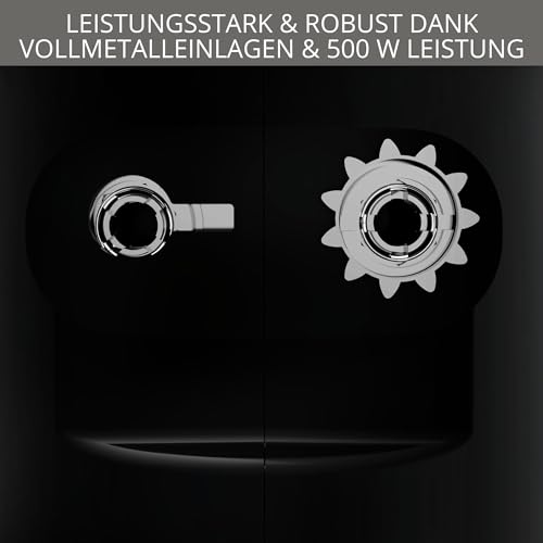 Krups F60858 3 MIX 7000 Handmixer 60 Jahre Edition | 500W | ergonomischer Griff | 1,65m-langes Kabel | Geschwindigkeitsregler, Schneebesen & Knethacken | bis zu 1kg Brotteig | Schwarz/Kupfer – Bild 5