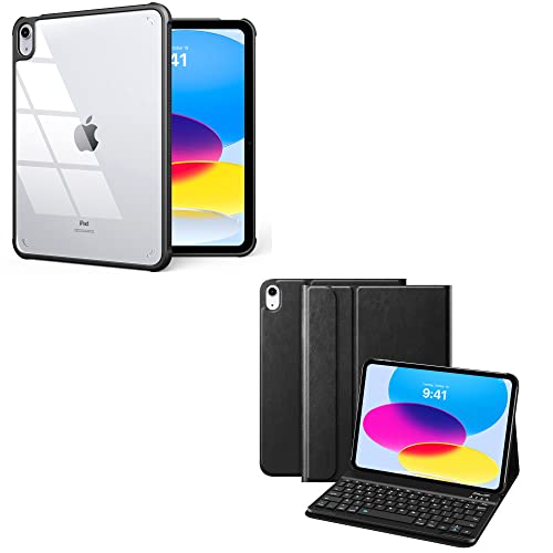 Moko Keyboard Case For Ipad 10Th Generation Case With Keyboard, Multi-Angle Magnetic Stand Cover For Ipad 10.9 Inch 2022, Detachable Wireless Bluetooth Keyboard For Ipad 10Th Gen. 2022, Black #TOP17