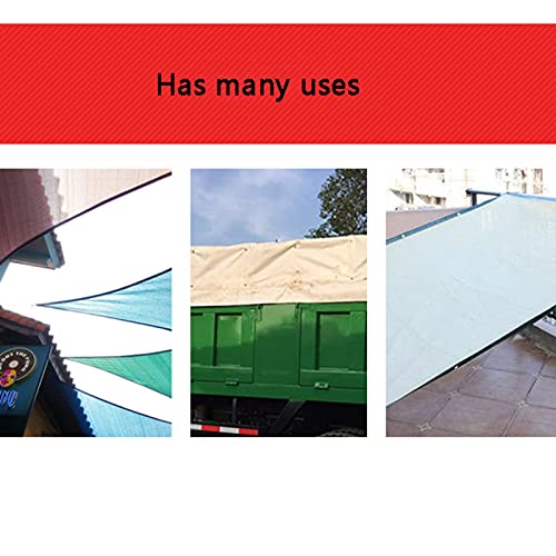 Red de 12 pines protector solar de 3x3m para plantas exterior toldo blanco jardín piscina 6