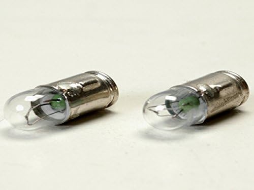 12 Volt Incandescent Light Bulbs For 1/2 Inch Clip In Indicator Dash Warning Lights Ba7S Base