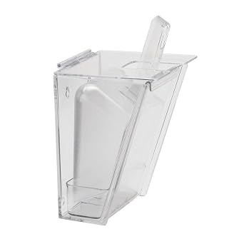 Cal-Mil 356 Wall Mount Scoop Holders, 6" W x 5.25" D x 11.5" H, Clear