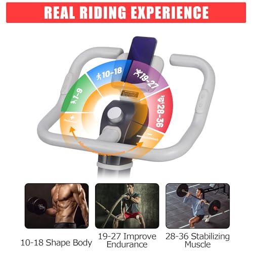 Smart Stationary Upright Exercise Bike - Magnetic/Auto Resistance Indoor Cycling Bike, Home Fitness Equipment with App Data Tracking by IDEALHOUSE - Image 4