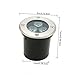 NULYLU 2pcs LED Waterproof Buried Lights Landscape Lamp for Outdoor Use 3W Warm White Light Sturdy LED Lighting Tool for Garden Lawn and Pathway